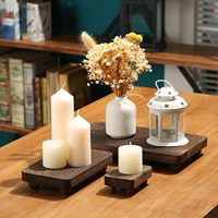 Rehausseurs en bois pour présentoir, socle de présentation, décoration, style rustique vintage, empilables, pour cuisine, support de plateau