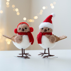 <span class=keywords><strong>Capodanno</strong></span> decorazione albero di natale ciondolo simulato in schiuma rossa sciarpa di uccello cappello <span class=keywords><strong>per</strong></span> centro commerciale ghirlanda fabbrica all'ingrosso - Product Image 3