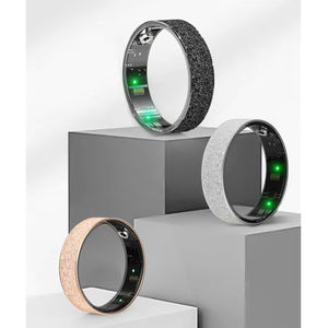 Anillo inteligente de aleación Nuevo rastreador de ejercicios esmerilado Presión arterial Monitoreo de frecuencia cardíaca Control de gestos Compatible con teléfonos iOS Android - Product Image 1