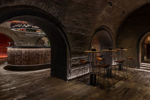 Muebles de Bar de lujo modernos personalizados, mostradores de gabinete de vino con iluminación LED para diseño de pub y escaparates - Product Image 2