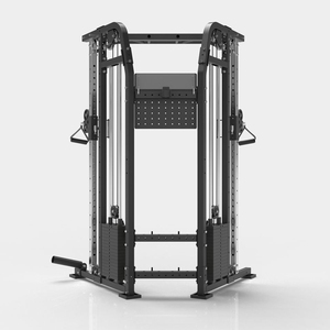 جهاز سميث الرياضي الشامل من دي دبليو سبورتس للصالة الرياضية المنزلية مع رف للقرفصاء، هيكل من الحديد والفولاذ، مجموعة أوزان 160 كجم - Product Image 4