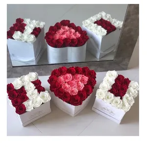 私はあなたを愛していますバラバレンタイン保存された長いバラの箱forevrose in box