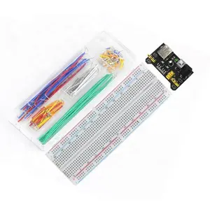 3.3V/5V MB102 Breadboard power module+MB-102 830 points Prototype Bread board for kit +65 jumper wires wholesale