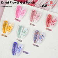 Fournitures pour ongles, gel UV pour ongles, gel à fleurs séchées longue durée, 7 couleurs