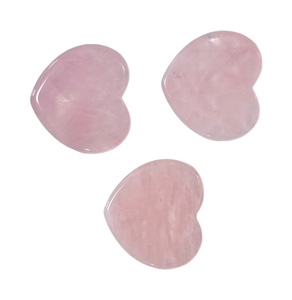 Rose Quartz pha lê trái tim lớn Đá chữa bệnh pha lê Quà tặng cho phụ nữ đá quý đánh bóng hình trái tim - Product Image 2