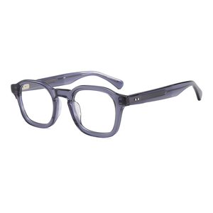 Lunettes de vue décontractées pour femmes MS 3007 en acétate, monture carrée, branches métalliques minimalistes, finition soignée, look sophistiqué - Product Image 3