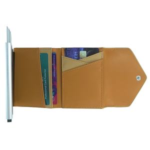 Cartera antirrobo con bloqueo RFID, cartera con cremallera y compartimento para tarjetas, cartera ultrafina para múltiples tarjetas, cartera corta con forro de lino - Product Image 2
