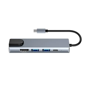 5-in-1 USB C HUB Ethernet RJ45 Loại C Docking Station IOS HP Dell Lenovo máy tính xách tay giá tốt nhất HDTV USB 3.0 sạc PD - Product Image 5