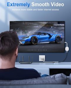 Adaptador USB C a RJ45 Gigabit Ethernet compatible con <span class=keywords><strong>Chromecast</strong></span> con Google TV HD/4K con adaptador Pd de 100m - Product Image 5