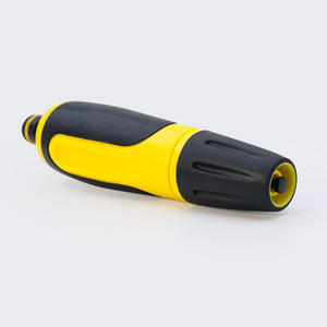 Pistola de pulverización directa para lavado de autos y riego de flores, boquilla manual de plástico amarillo de alta presión con cabezal de pistola ABS - Product Image 1