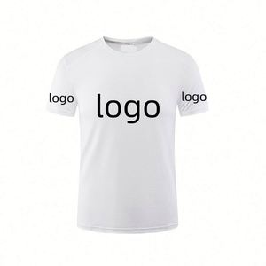 เสื้อยืดผู้ชายแห้งเร็ว เนื้อผ้านุ่มพิเศษ น้ำหนักเบา แขนสั้น/แขนยาว สวมใส่สบาย ระบายอากาศดี ทรงพื้นฐาน ชายเสื้อโค้ง - Product Image 1