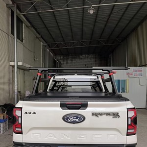 Couverture de benne de camion rétractable compatible avec <span class=keywords><strong>HILUX</strong></span>/F-150/NP300/D-MAX/RANGER, couvercle enroulable en aluminium pour toit rigide - Product Image 5