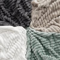 Couverture en flanelle à rayures pour canapé Couvertures confortables super douces pour femmes, mignonne petite couverture en polaire pour filles, ligne