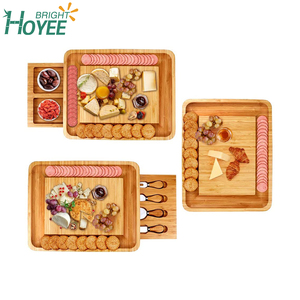 Plateaux <span class=keywords><strong>à</strong></span> <span class=keywords><strong>fromage</strong></span> avec tiroir caché, <span class=keywords><strong>plateau</strong></span> et <span class=keywords><strong>plateau</strong></span> de service <span class=keywords><strong>à</strong></span> <span class=keywords><strong>fromage</strong></span> en bambou, pour le vin, 12 pièces - Product Image 3