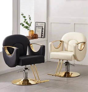 Chaise de barbier hydraulique inclinable tout usage de luxe en or, directement de l'usine, pour salon de coiffure et de beauté, à vendre - Product Image 6