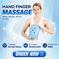 Appareil de massage électrique sans fil pour les mains et les doigts, soulagement de la douleur au poignet due à l'arthrite, engourdissement des doigts, chaleur, compression d'air, pétrissage