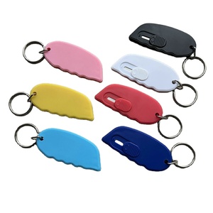 Factory Wholesale <strong>Mini</strong> Plastic <strong>Envelope</strong> Knives, Portable Key Chains, Custom logo Tool Knives - Product Image 1