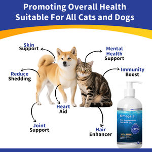 Huile <span class=keywords><strong>de</strong></span> poisson d'eau profonde naturelle oméga <span class=keywords><strong>pour</strong></span> chats et chiens, soutenant la santé <span class=keywords><strong>de</strong></span> la peau, la brillance du pelage et le contrôle <span class=keywords><strong>de</strong></span> la <span class=keywords><strong>perte</strong></span> <span class=keywords><strong>de</strong></span> poils - Product Image 3