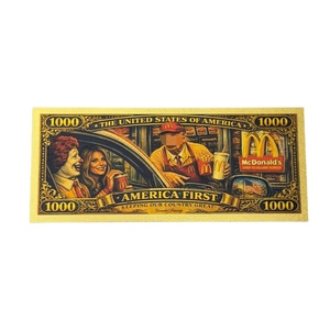Billet de banque America Mc Tru 2026 plaqué or 24 carats pour cadeaux - Product Image 4