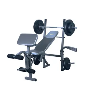 Equipped with 100 lb weight dumbbell set indoor fitness equipment Sit-up lifting bench Standard bench