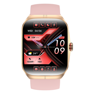 สมาร์ทวอทช์รุ่นใหม่ รองรับการโทรผ่านบลูทูธ หน้าจอ AMOLED ติดตามการเล่นกีฬาหลากหลายรูปแบบ กันน้ำระดับ IP68 สายซิลิโคน สำหรับ Android - Product Image 4
