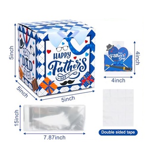 Caja de regalo para tirar de dinero de papel para el Día <span class=keywords><strong>del</strong></span> <span class=keywords><strong>Padre</strong></span> Feliz fiesta <span class=keywords><strong>del</strong></span> Día <span class=keywords><strong>del</strong></span> <span class=keywords><strong>Padre</strong></span> regalos en efectivo decoración sorpresa - Product Image 2