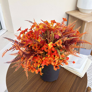 Arreglo de Plantas y Flores Artificiales de Otoño, 35 cm, Plástico, Alta Simulación, Decoración del Hogar, Boda de Otoño, Accesorios de Fotografía para Exteriores - Product Image 1