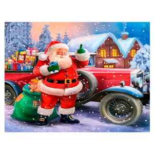 Decoración del Hogar, Mural <span class=keywords><strong>de</strong></span> Punto <span class=keywords><strong>de</strong></span> Cruz, Escena Navideña con Nieve, Pintura <span class=keywords><strong>de</strong></span> Diamantes al por Mayor, Pintura <span class=keywords><strong>de</strong></span> Diamantes 5D DIY - Product Image 1