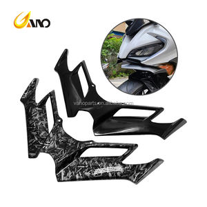 WANOU 오토바이 액세서리 사이드 윈드 블레이드 레이싱 고정 윈드 윙 탄소 섬유 오토바이 사이드 스포일러 디플렉터 윙 - Product Image 5