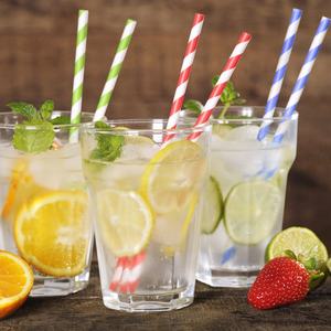 Hot Sale Eco-Friendly Navy & Colorido Listrado Descartável Biodegradável Papel Palhas Reciclável & Reutilizável para as Partes - Product Image 5