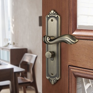 Prix d'usine – Ensemble de poignées de porte intérieures en alliage de zinc de style rétro européen pour portes en bois, appartements et maisons – Installation facile - Product Image 6