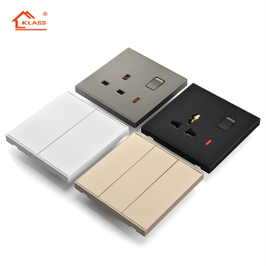 Nuova sensazione di pelle che tocca il design 250V 13A UK prese e interruttore con pannello interruttore usb tipo <span class=keywords><strong>c</strong></span> per la casa interruttore elettrico a parete interruttore - Product Image 6