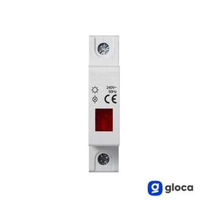 Luz indicadora modular roja Gloca de 240V 50Hz con pantalla LED para panel eléctrico - Product Image 3