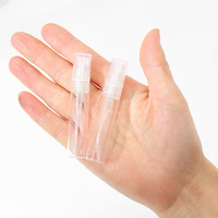 Vente directe usine – Flacons d'échantillons de parfum 2ml, 3ml, 5ml, 10ml – Bouteilles en verre transparentes avec buses noires et buses en plastique pour essai