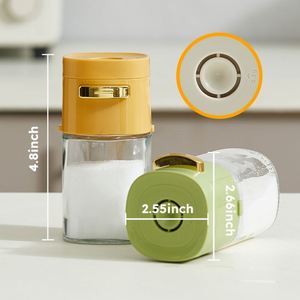 6oz 180ml Household PP Glass Salt Bottle Kitchen Seasoning Shakers Empty Empty Reusable <b>Spice</b> Storage Containers Jar With <b>Labels</b> - Product Image 1