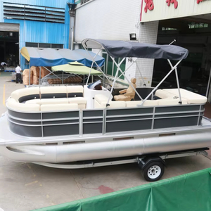 Moderne <span class=keywords><strong>6m</strong></span> Sport Voilier Yacht Premium Ponton <span class=keywords><strong>Bateau</strong></span> pour la Pêche Divertissement - Product Image 4