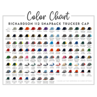 Gorras Trucker Richardson de Malla con Parche de Cuero Tejido y Bordado Personalizado de Alta Calidad, Gorra Trucker Personalizada Richardson 112
