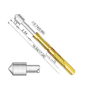Bán Nóng Pogo <span class=keywords><strong>Pin</strong></span> P75 Series Bảng Điện Tử Kiểm Tra Kim Kiểm Tra Mùa Xuân Ghim Thử Nghiệm PCB Chiều Dài 16.5Mm Và, V. V. - Product Image 2
