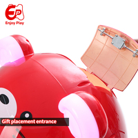 Distributeur automatique de capsules à thème Tigre Adorable, à monnayeur, avec éclairage, pour salle d'arcade