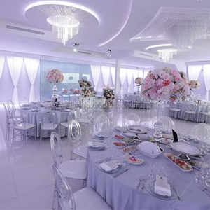 Resina plástica transparente tiffany Chiavari Phoenix Cadeiras de evento para casamento Hotel Banquete Party Chavari PC Acrílico Cadeira