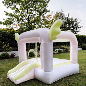 Château plein d'entrain portatif matériel de PVC de rose de trampoline gonflable extérieur de château plein d'entrain - Product Image 4