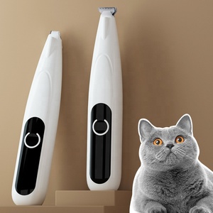 Draagbare stille hondenpoot- en kattenpoot-trimmer met LED-lampje, snoerloos, USB oplaadbaar, elektrische trimmer voor huisdieren - Product Image 2