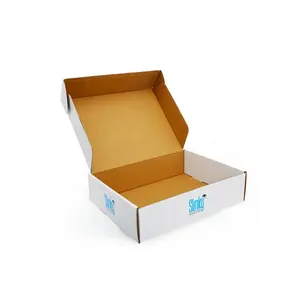 Recyclable Factory Custom Logo Printed Hard Foldable Corrugated Packaging Box Gift Shoes Clothing Shipping Paper Packaging Boxes