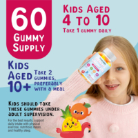 Complément alimentaire pour la croissance osseuse OEM, gommes pour la croissance en hauteur pour enfants avec calcium, vitamine D3, bonbons gommeux pour la confiance en soi, 60 unités