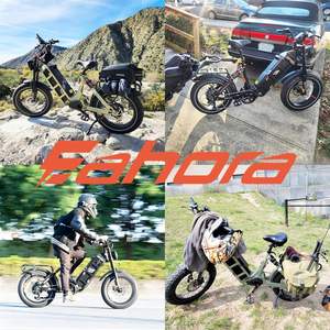 Vélo de montagne électrique tout-terrain pour adultes, haute vitesse, en stock, suspension intégrale, pneus larges, frein à disque - Product Image 5