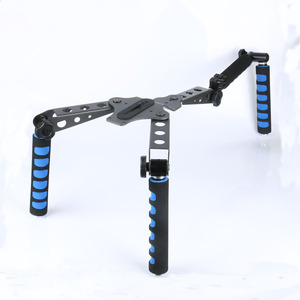 Soporte de hombro para cámara DSLR con doble empuñadura de aleación de aluminio, kit de cine para estabilización de cámara - Product Image 3