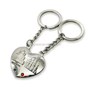 Mockba anahtarlık kristal aşk çift anahtarlık rusya moskova hediyelik eşya kalp çift anahtarlıklar severler için