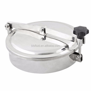 Listo para enviar: Tapa de registro L&B <span class=keywords><strong>YAB</strong></span> SS316L con conexión de abrazadera para presión normal, 400x400mm, para camión cisterna - Product Image 1