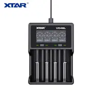 XTAR-VC4SL actualizado, Compatible con baterías de iones de litio de 3,6/3,7 V y 1,2 V Ni-MH, carga QC3.0, 3A para una ranura única