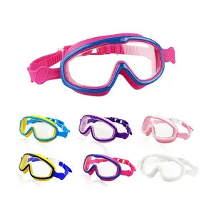 Fabrika toptan her türlü yeni sis geçirmez su geçirmez çocuklar yetişkin dalış yüzme gözlükleri anti-sis göz koruma yüzmek gözlük
